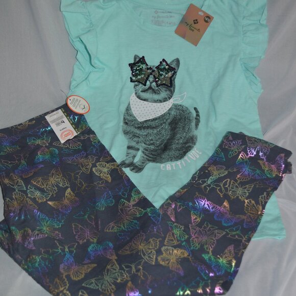 Girls 14/16 Hello Kitty cat  butterfly 3 pc bundle - Picture 2 of 5